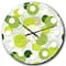 Designart 'Circular Abstract Retro Geometric X Mid-Century Modern Wall Clock